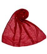 Stole For Women Choice - Premium Rich Cotton Rain Drop Hijab - Maroon