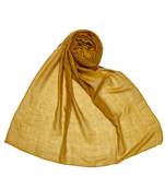 Stole For Women - Cotton Dew Dew Drop Diamond Studed All Over Stole - Yellowish Golden