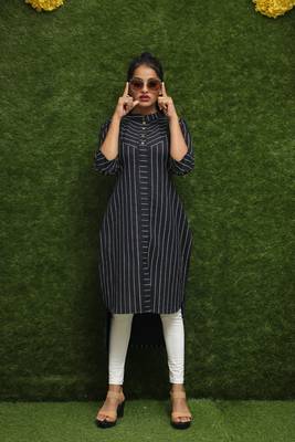 Girls Black Kurti  2