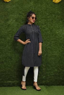 Girls Black Kurti  4