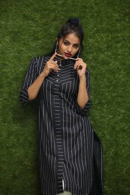 Girls Black Kurti  5