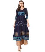 Varkha Fashion Cotton Round Neck Anarkali Kurta