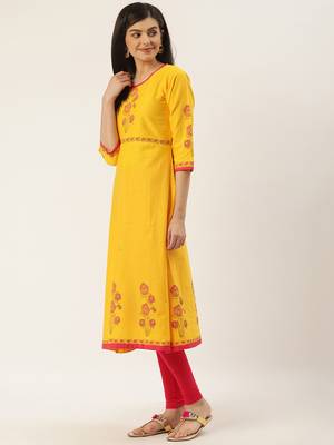Varkha Fashion Cotton Round Neck Straight 2