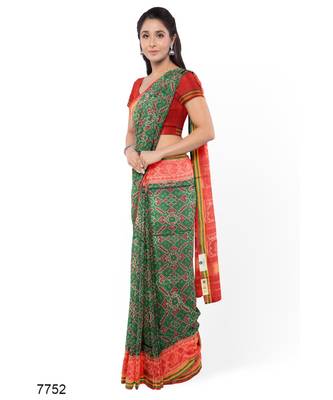 red Patola Silk Saree 6