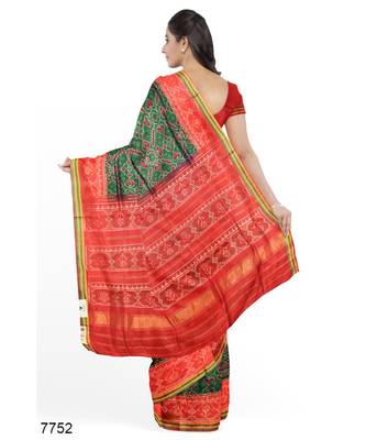 red Patola Silk Saree 7