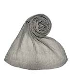 Stole For Women - All Time Best Seller - Crinkled Cotton Mesh Sparkling Women's Stole - Grey