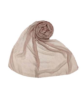 Stole For Women - RESTOCKED - BEST SELLER BACK IN STOCK - Premium Cotton Rain Drop Hijab - Purplish Purple 1