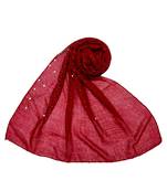 Stole For Women - RESTOCKED - BEST SELLER BACK IN STOCK - Premium Cotton Rain Drop Hijab - Maroon