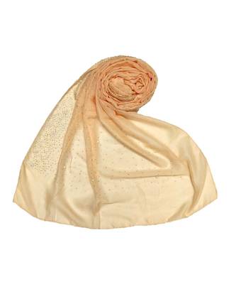 Stole For Women - RESTOCKED - BEST SELLER BACK IN STOCK - Premium Cotton Rain Drop Hijab - Orange 1