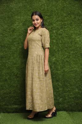 Women Green Long Kurti 3