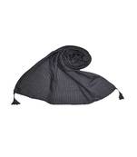 Best Selling Stole - Premium Cotton Fabric - Circular Design All Over The Stole With Fringe's At The Border - Blue