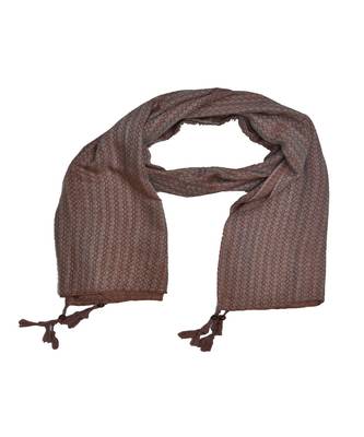 Best Selling Stole - Premium Cotton Fabric - Circular Design All Over The Stole With Fringe's At The Border - Maroon 2