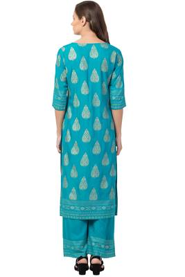 MRC Women Printed Kurti With Palazzo Set 2