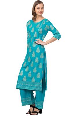 MRC Women Printed Kurti With Palazzo Set 3
