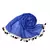 Premium Crush Cotton Fabric - Designer Party Wear Striped Liner Stole With Colourful Fringe's - Blue