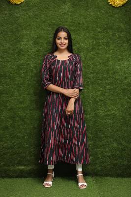 Women Blue Readymade Long Kurti 2