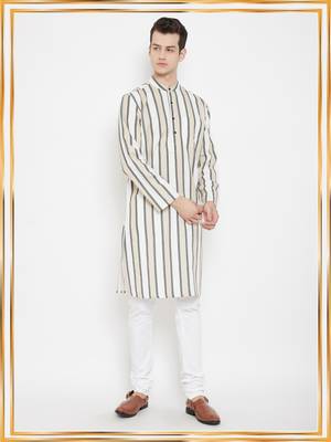 Multicolor plain linen men-kurtas 1