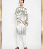 Multicolor plain linen men-kurtas
