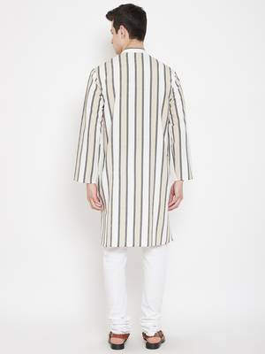 Multicolor plain linen men-kurtas 4