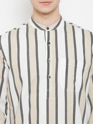 Multicolor plain linen men-kurtas 5