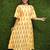 Women Yellow Long Kurti For Girls 