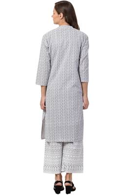 MRC Women Embroidered Kurti With Palazzo Set 2