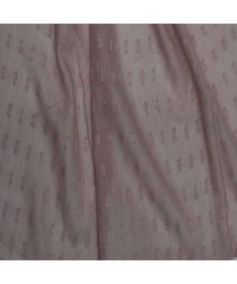- Shining Silver Liner All Over The Stole - Best For Party Wear - Fringe's On The Border Of The Stole - Purple 4