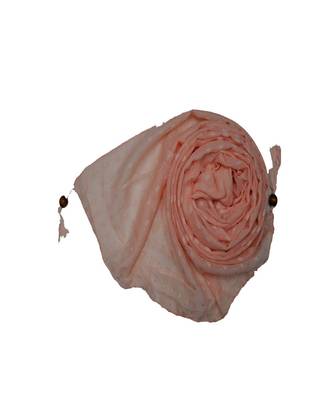 - Shining Silver Liner All Over The Stole - Best For Party Wear - Fringe's On The Border Of The Stole - Orange 2