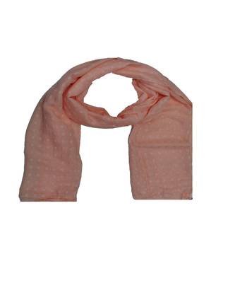 - Shining Silver Liner All Over The Stole - Best For Party Wear - Fringe's On The Border Of The Stole - Orange 3
