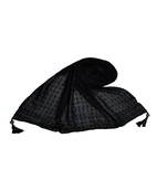 - Shining Silver Liner All Over The Stole - Best For Party Wear - Fringe's On The Border Of The Stole - Black