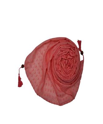 - Shining Silver Liner All Over The Stole - Best For Party Wear - Fringe's On The Border Of The Stole - Orange 2