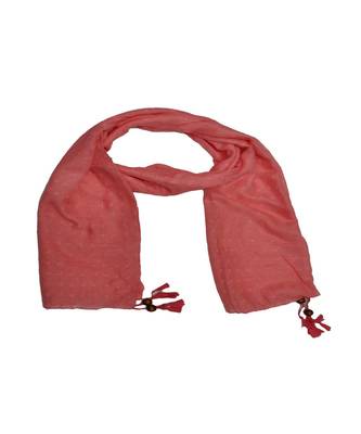 - Shining Silver Liner All Over The Stole - Best For Party Wear - Fringe's On The Border Of The Stole - Orange 3