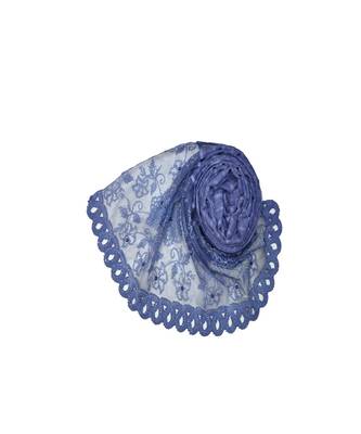 Best In Class - Best In Design - Rich Diamond Work - Stripes and Embroidered Liner With Cotton Blend Fabric - Blue 2