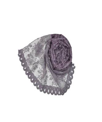 Best In Class - Best In Design - Rich Diamond Work - Stripes and Embroidered Liner With Cotton Blend Fabric - Purple 2