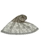 Best In Class - Best In Design - Rich Diamond Work - Stripes and Embroidered Liner With Cotton Blend Fabric - Brown