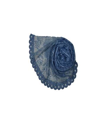 Best In Class - Best In Design - Rich Diamond Work - Stripes and Embroidered Liner With Cotton Blend Fabric - Blue 2