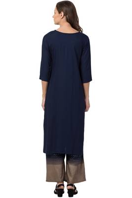 MRC Women Rayon Printed Kurti With Palazzo Set 2
