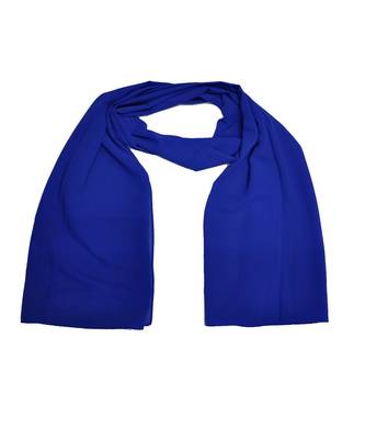 Premium Rich Chiffon Fabric - Best For All Season's - Hijabs That Don't Slip - Premium Plain Chiffon Hijab - Blue 1