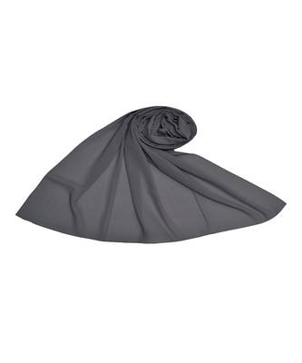 Premium Rich Chiffon Fabric - Best For All Season's - Hijabs That Don't Slip - Premium Plain Chiffon Hijab - Grey 3