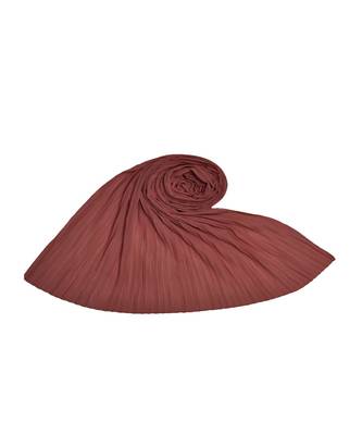 New Launch - Fabric : Chiffon Fabric - Quality On Point - Pleated Chiffon Hijab - Orange 3