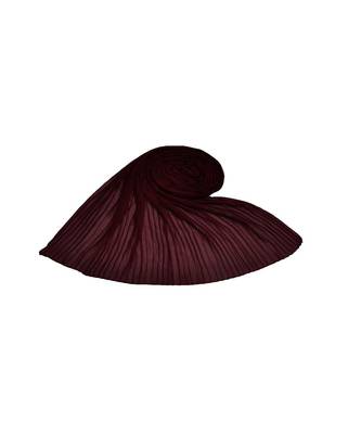 New Launch - Fabric : Chiffon Fabric - Quality On Point - Pleated Chiffon Hijab - Maroon 3
