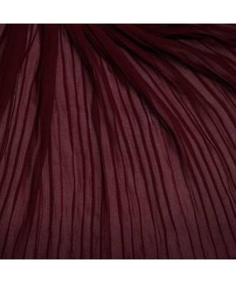 New Launch - Fabric : Chiffon Fabric - Quality On Point - Pleated Chiffon Hijab - Maroon 4