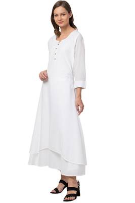 MRC Women Cotton Plain Cotton Kurti 3