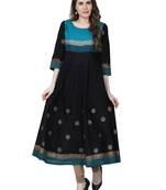 Varkha Fashion Cotton Round Neck Anarkali Kurta