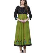 Varkha Fashion Cotton Round Neck Anarkali Kurta