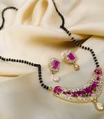 Pink mangalsutra
