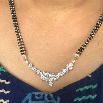 White mangalsutra 1