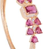 Red cubic zirconia bangles-and-bracelets