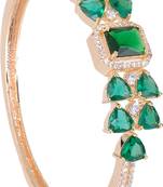 Green cubic zirconia bangles-and-bracelets