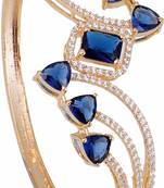 Blue cubic zirconia bangles-and-bracelets